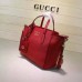 Gucci swing mini leather top handle bag 368827 Red