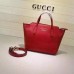 Gucci swing mini leather top handle bag 368827 Red