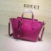 Gucci swing mini leather top handle bag 368827 Crimson