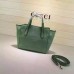 Gucci swing mini leather top handle bag 368827 Green