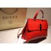 Gucci Bamboo Daily leather top handle bag 392013 Red