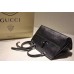 Gucci Bamboo Daily leather top handle bag 392013 Black