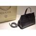 Gucci Bamboo Daily leather top handle bag 392013 Black