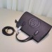 Gucci Soho leather top handle bag 431571 black