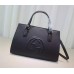 Gucci Soho leather top handle bag 431571 black