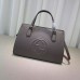 Gucci Soho leather top handle bag 431571 grey