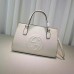 Gucci Soho leather top handle bag 431571 white