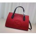 Gucci Soho leather top handle bag 431571 Hibiscus red