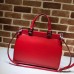 Gucci Zumi Smooth Leather Medium Top Handle Bag 564714 Red 2019