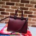 Gucci Zumi Smooth Leather Small Top Handle Bag 569712 Burgundy 2019