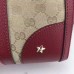 Gucci Vintage Web Embroidered Bag 406868 Burgundy