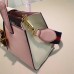 Gucci Bamboo Buckle With Pearl Top Handle Bag 453756 Pink 2017