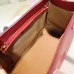 Gucci Bamboo Buckle With Pearl Top Handle Bag 453756 Red 2017