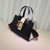 Gucci Bamboo Buckle With Pearl Top Handle Bag 453756 Black 2017