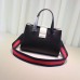 Gucci Bamboo Buckle With Pearl Top Handle Bag 453756 Black 2017