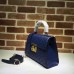 GUCCI PADLOCK SINATURE TOP HANDLE BAG 453188 BLUE 2017