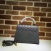 GUCCI PADLOCK SINATURE TOP HANDLE BAG 453188 GREY 2017