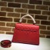 GUCCI PADLOCK SINATURE TOP HANDLE BAG 453188 RED 2017