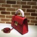 GUCCI PADLOCK SINATURE TOP HANDLE BAG 453188 RED 2017