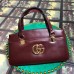 Gucci Arli Large Top Handle Bag 550130 Burgundy 2018