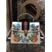 Gucci Sylvie Leather Embroidered Flowers Top Handle Medium Bag 431665 White(KDL-722501)