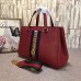 Gucci Sylvie leather top handle bag 453790 Red(KDL-722709)