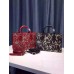 Gucci Arabesque canvas top handle bag red 409531