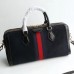 Gucci Ophidia Medium Top Handle Bag ‎524532 Navy Blue Suede 2018