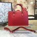 Gucci Padlock Gucci Signature top handle 428207 Hibiscus red