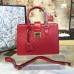 Gucci Padlock Gucci Signature top handle 428207 Hibiscus red