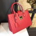 Gucci Padlock Gucci Signature top handle 428207 Hibiscus red