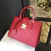 Gucci Padlock Gucci Signature top handle 428207 Hibiscus red