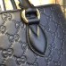 Gucci Padlock Gucci Signature top handle 428207 black