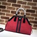 Gucci RE(BELLE) Suede Medium Top Handle Bag ‎516459 Red 2018