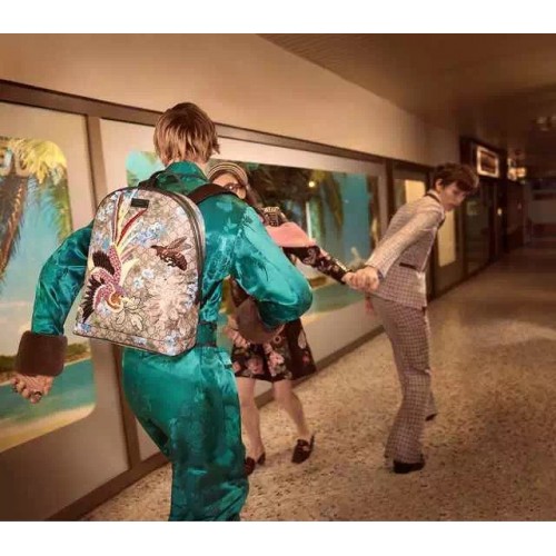 gucci backpack flower print