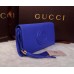 Gucci Soho leather clutch 336753 Blue