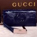 Gucci Soho leather clutch 336753 Dark Blue