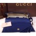 Gucci Soho leather clutch 336753 Dark Blue