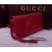 Gucci Soho leather clutch 336753 Red