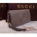 Gucci Soho leather clutch 336753 Gray