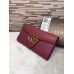 Gucci GG Marmont Continental Wallet 400586 Burgundy