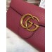 Gucci GG Marmont Continental Wallet 400586 Burgundy