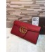 Gucci GG Marmont Continental Wallet 400586 Red