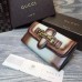 Gucci Lady Web leather continental wallet 382274 Beige