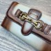 Gucci Lady Web leather continental wallet 382274 Beige