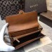 Gucci Lady Web leather continental wallet 382274 Brown