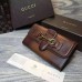 Gucci Lady Web leather continental wallet 382274 Brown