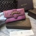 Gucci Lady Web leather continental wallet 382274 Purple