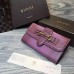 Gucci Lady Web leather continental wallet 382274 Purple