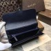 Gucci Lady Web leather continental wallet 382274 Blue